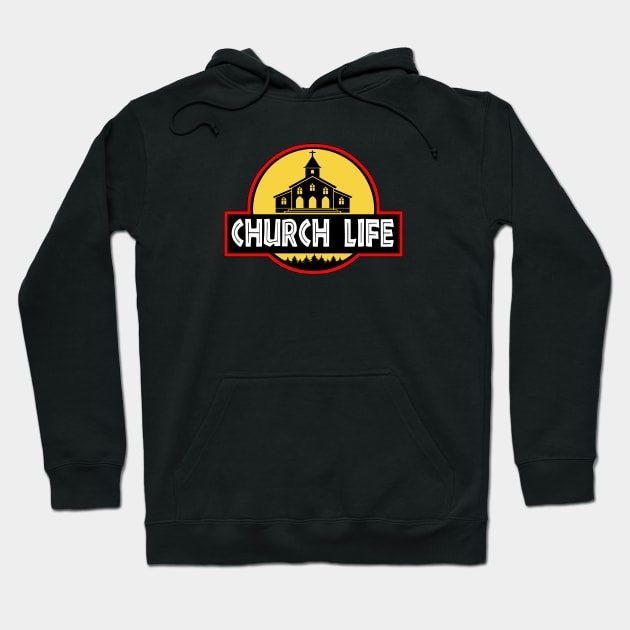 Church Life Jurassic Park Parody Hoodie by Church Life